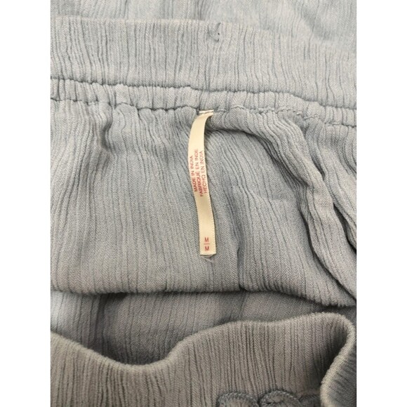 Free People Free-est Vienna Midi Skirt Tiered Asymmetrical Ruffle Blue M 283462 - Picture 7 of 8